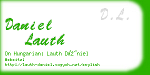 daniel lauth business card